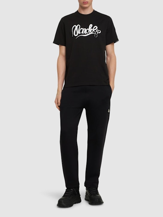 Moncler: CNY heavy cotton jersey t-shirt - men_1 | Luisa Via Roma