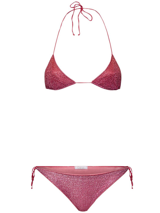 Lumiere shade lurex triangle bikini - Thumbnail 1