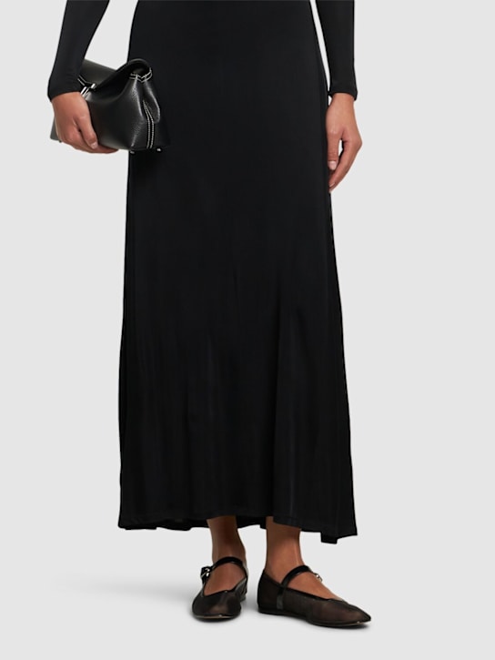 Le Monde Beryl: 10mm Mary Jane mesh ballet flats - Black Glitter - women_1 | Luisa Via Roma