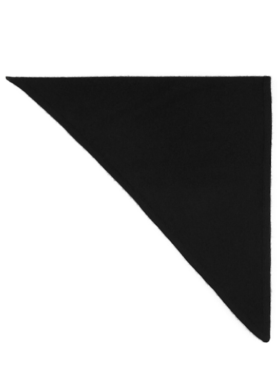The Row: Itrani cashmere scarf - Black - women_0 | Luisa Via Roma