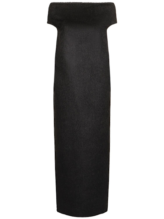 The Row: Claudine cashmere long dress - Grey - women_0 | Luisa Via Roma