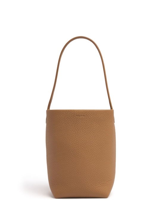 The Row: Small n/s park grained leather tote - Sand - women_0 | Luisa Via Roma