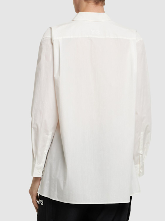 Y-3: Camicia con taschino - Bianco - men_2 | Luisa Via Roma