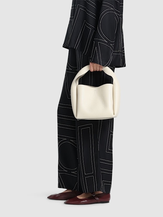Toteme: Bucket pebble grain leather bag - women_1 | Luisa Via Roma