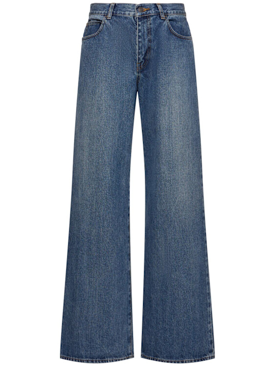 The Row: Jeans boyfriend de algodón - women_0 | Luisa Via Roma