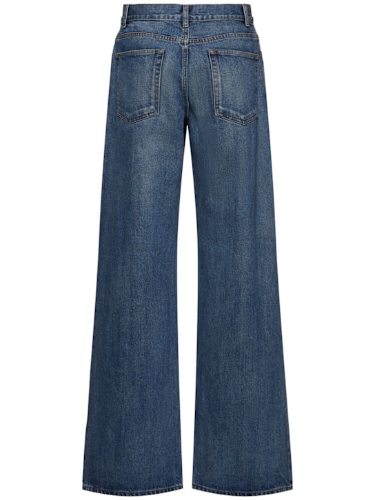 The Row: Eglitta low rise boyfriend jeans - Blue - women_3 | Luisa Via Roma