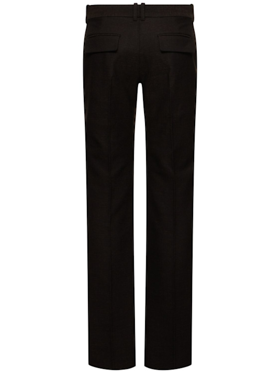 The Row: Selvie low rise straight pants - Brown - women_3 | Luisa Via Roma