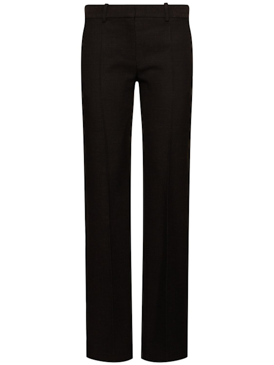 The Row: Selvie low rise straight pants - Brown - women_0 | Luisa Via Roma