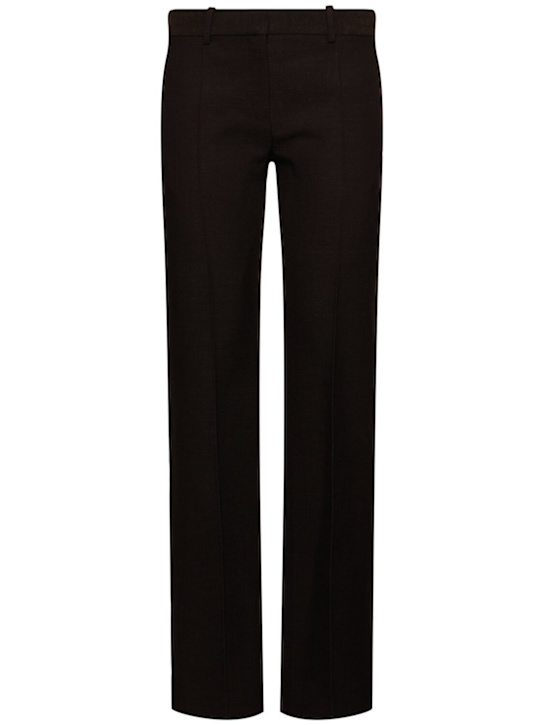 The Row: Selvie ローウエストストレートパンツ - ブラウン - women_0 | Luisa Via Roma