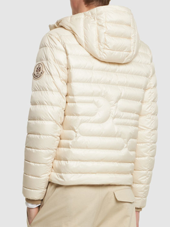 Moncler: CNY Xiaoxu nylon down jacket - Ivory - men_2 | Luisa Via Roma