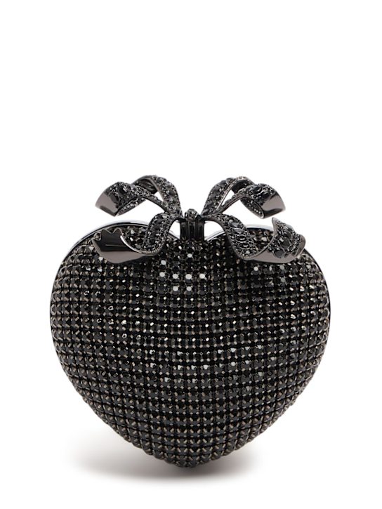 Self-portrait: Crystal heart clutch - Black - women_0 | Luisa Via Roma