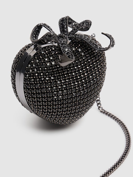 Self-portrait: Crystal heart clutch - Black - women_2 | Luisa Via Roma