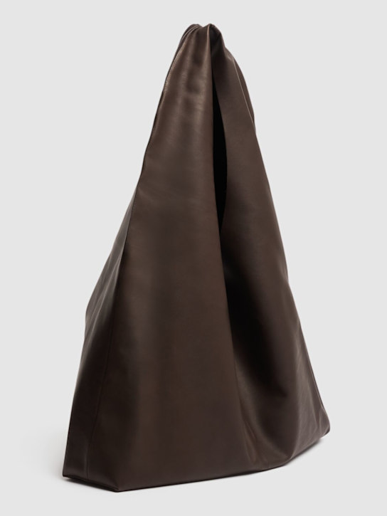 The Row: New bindle soft leather bag - Dark Brown - women_2 | Luisa Via Roma