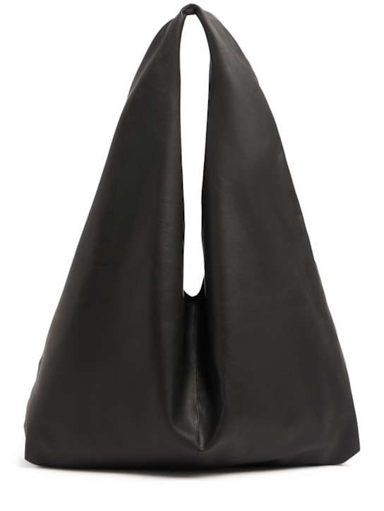 The Row: New bindle soft leather bag - Black - women_0 | Luisa Via Roma