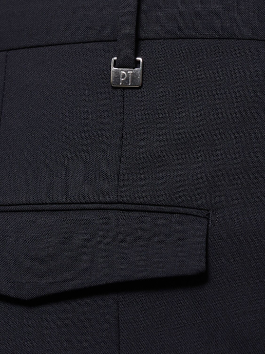 PT Torino: Master stretch wool pants - Navy - men_4 | Luisa Via Roma