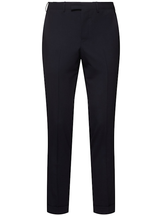 PT Torino: Master stretch wool pants - Navy - men_0 | Luisa Via Roma