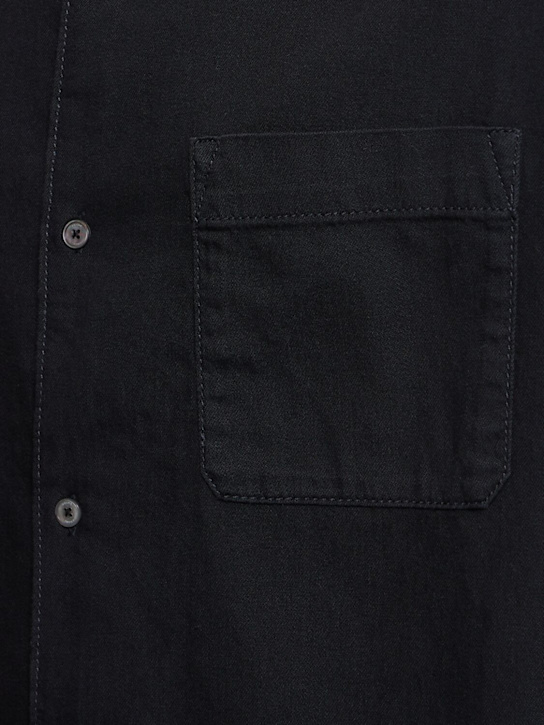 Frame: L/s relaxed denim shirt - Navy - men_4 | Luisa Via Roma