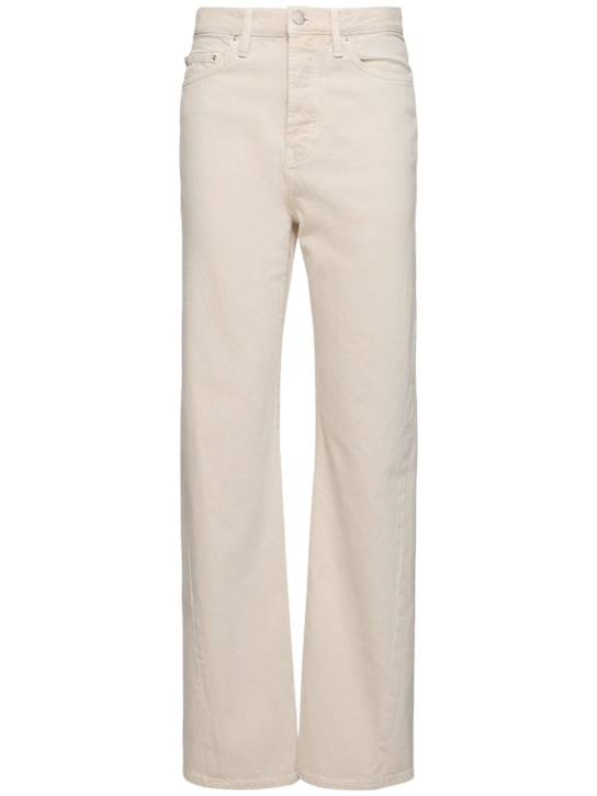 Twisted seam mid rise denim jeans - Thumbnail 1