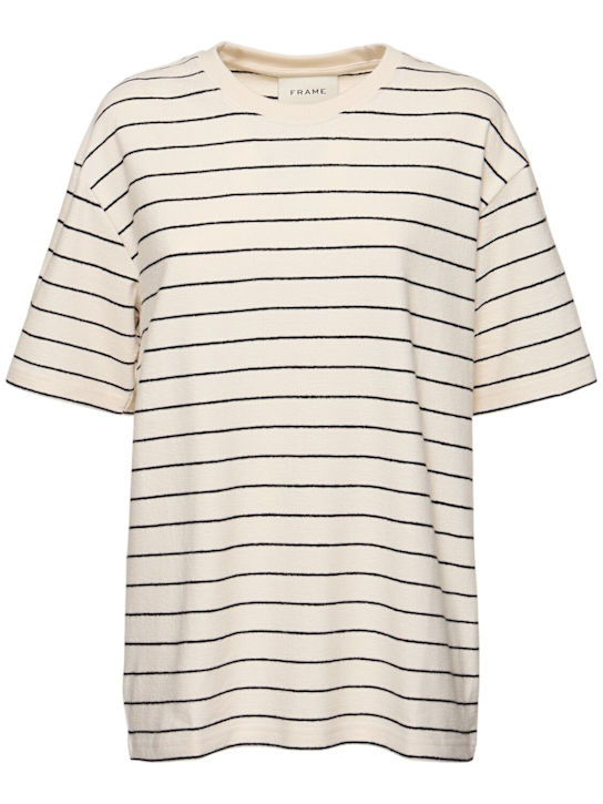 Frame: Relaxed stripe t-shirt - women_0 | Luisa Via Roma