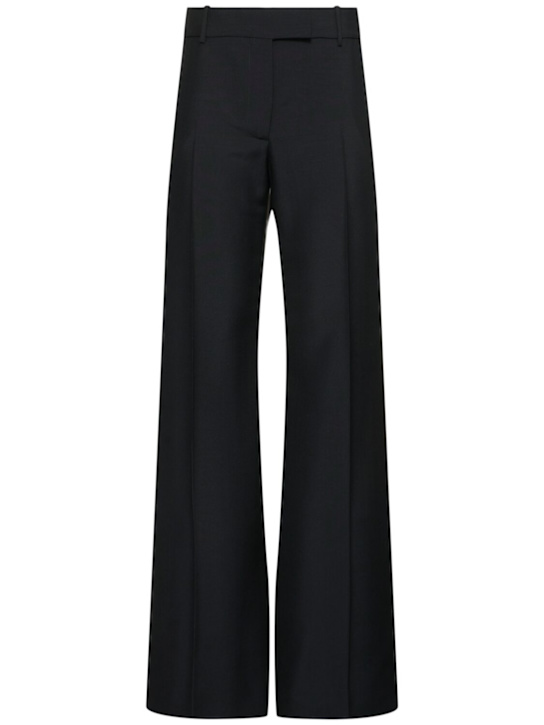 McQueen: Wool blend pants - Black - women_0 | Luisa Via Roma