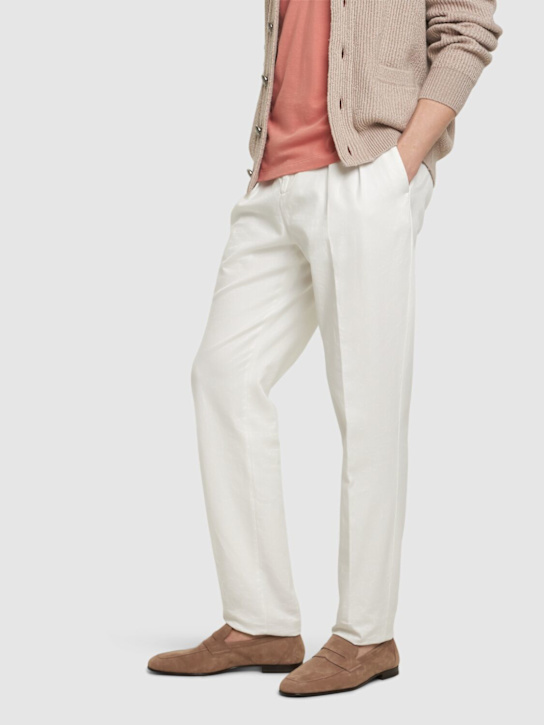 Tod's: Suede loafers - Creta - men_1 | Luisa Via Roma