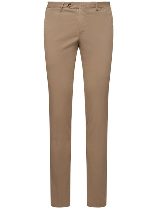 PT Torino: Light stretch gabardine slim pants - men_0 | Luisa Via Roma