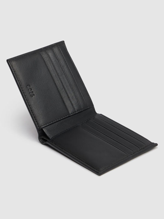 Boss: Randy leather bifold wallet - men_1 | Luisa Via Roma