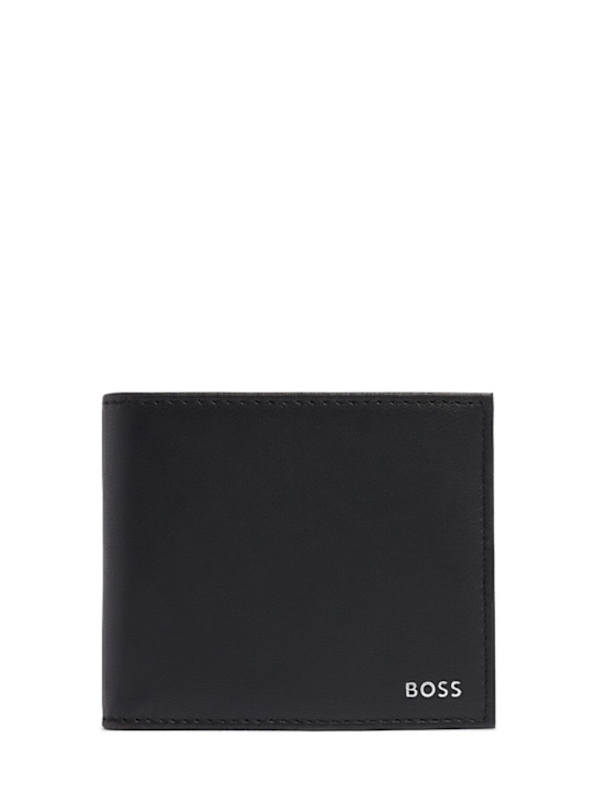 Boss: Randy leather bifold wallet - men_0 | Luisa Via Roma
