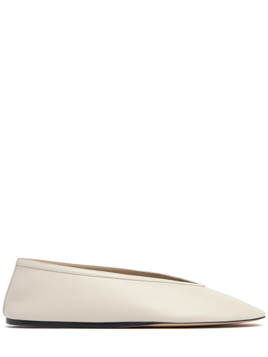 Le Monde Beryl: 10mm Luna leather slippers - women_0 | Luisa Via Roma