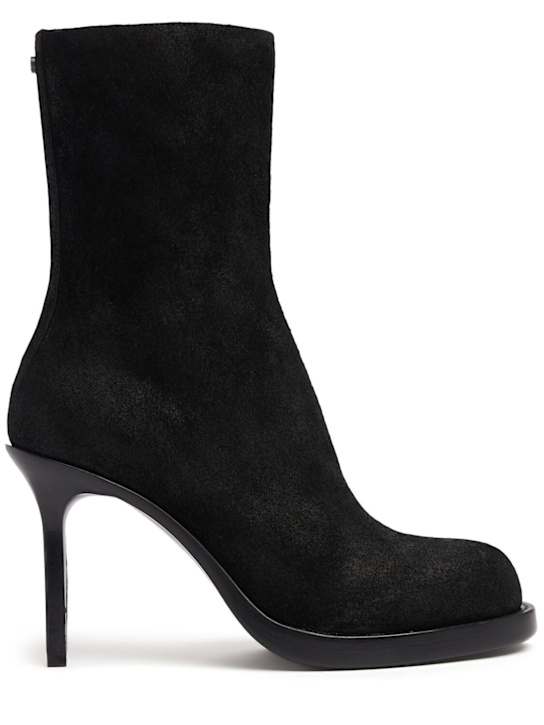 Ann Demeulemeester: 90mm Nanni leather ankle boots - Black - women_0 | Luisa Via Roma