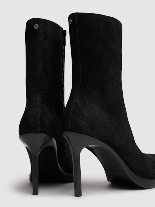 Ann Demeulemeester: 90mm Nanni leather ankle boots - Black - women_3 | Luisa Via Roma