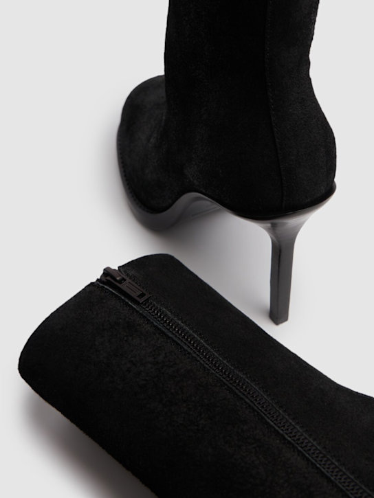 Ann Demeulemeester: 90mm Nanni leather ankle boots - Black - women_4 | Luisa Via Roma