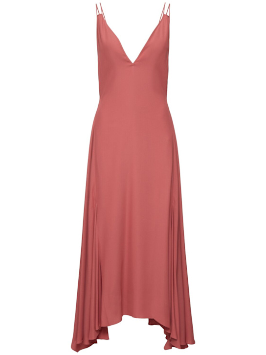Silk blend long dress - Thumbnail 1