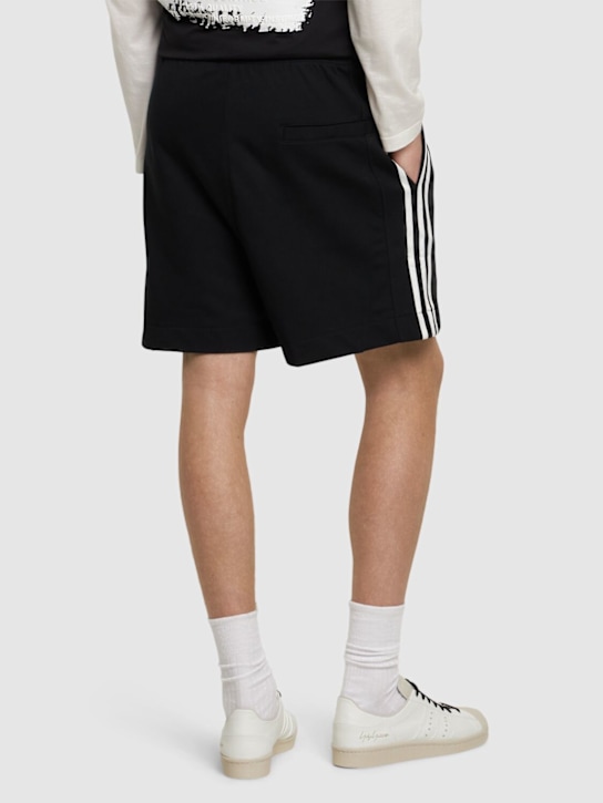 Y-3: Shorts M 3S in techno jersey - Nero - men_2 | Luisa Via Roma