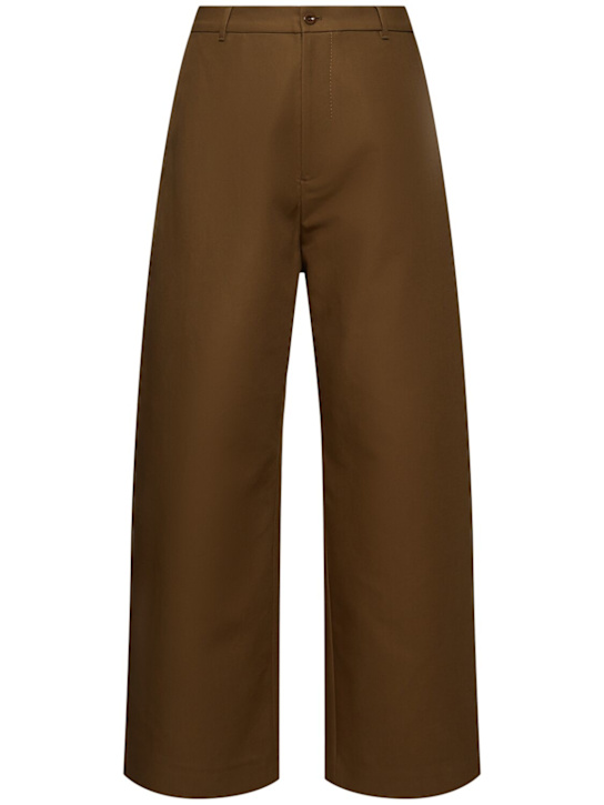 Acne Studios: Plass double cotton twill pants - men_0 | Luisa Via Roma