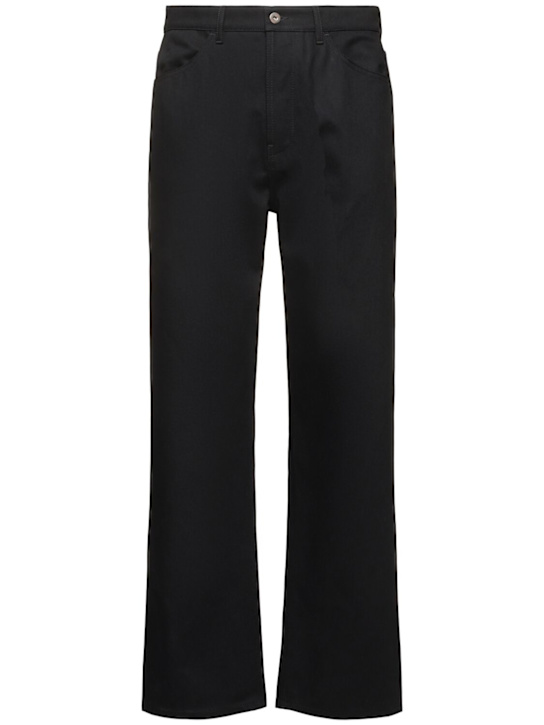 Jil Sander: Pantaloni in cotone texturizzato - Magnet - men_0 | Luisa Via Roma