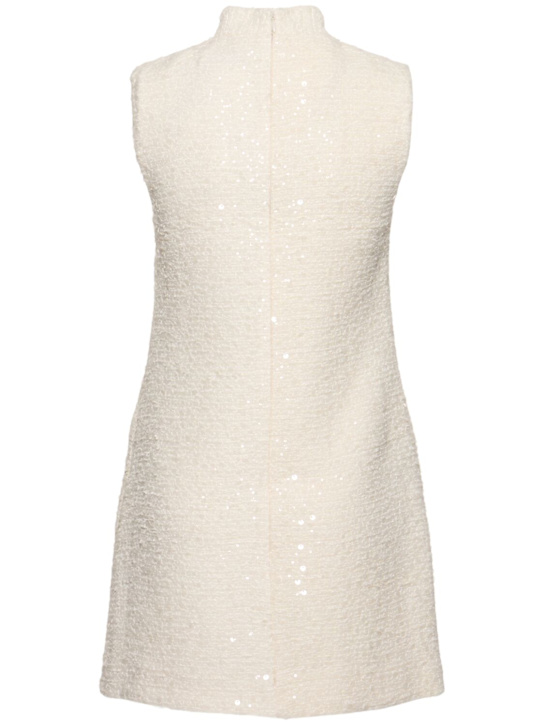 Self-portrait: Vestito con paillettes - Bianco - women_3 | Luisa Via Roma
