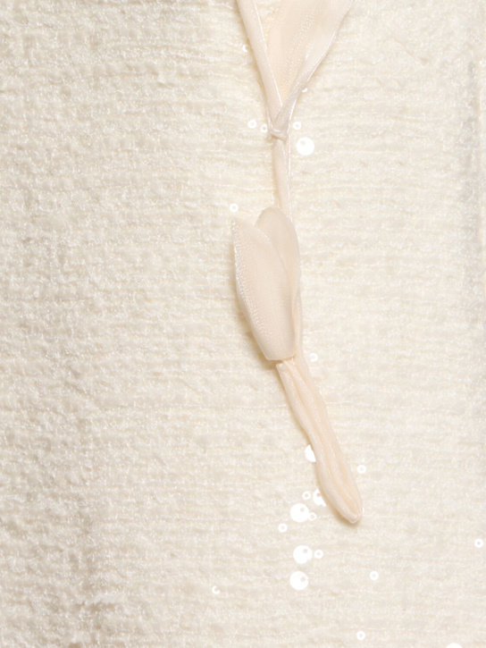 Self-portrait: Vestito con paillettes - Bianco - women_4 | Luisa Via Roma