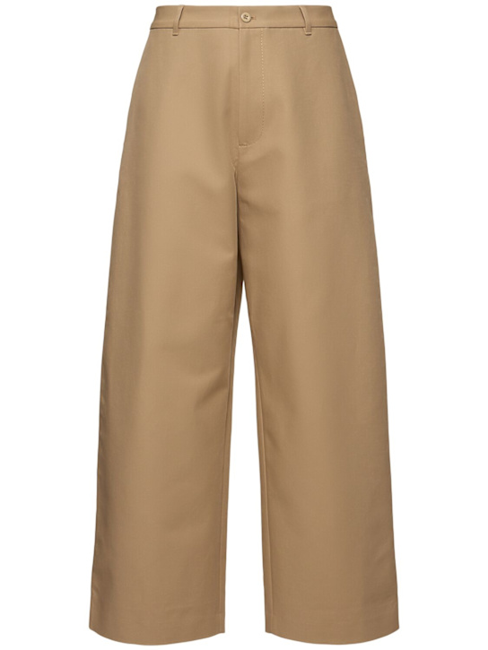 Acne Studios: Plass cotton twill wide pants - men_0 | Luisa Via Roma