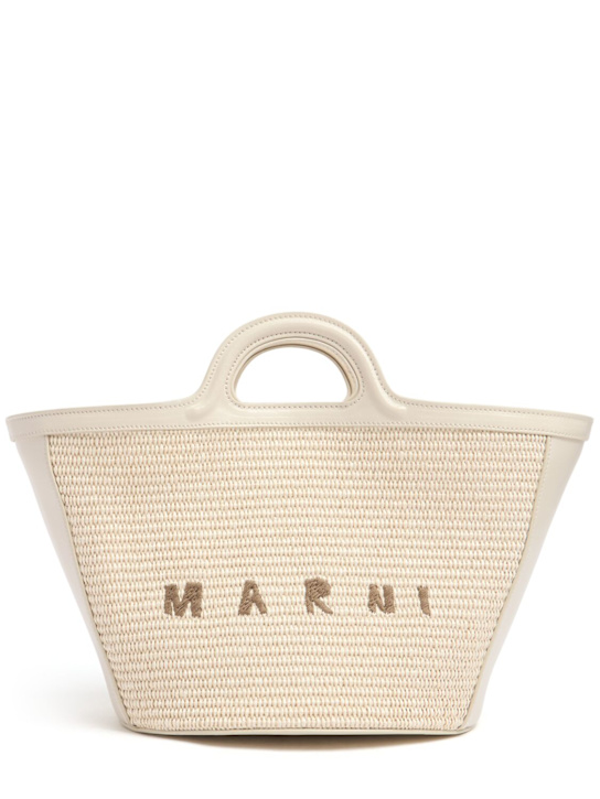 Marni: Small Tropicalia raffia effect bag - women_0 | Luisa Via Roma