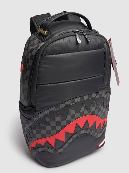 SPRAYGROUND: Zaino imbottito DLX con stampa a quadri - Nero - kids-boys_1 | Luisa Via Roma
