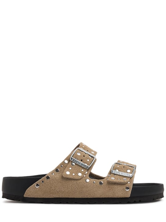 BIRKENSTOCK: Arizona Rivet Exquisite suede sandals - women_0 | Luisa Via Roma