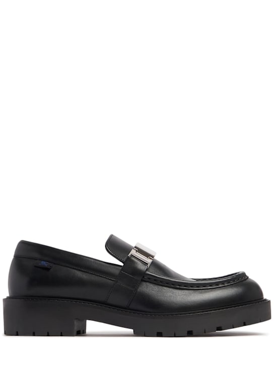 Burberry: Lederloafer „Raft“ - men_0 | Luisa Via Roma
