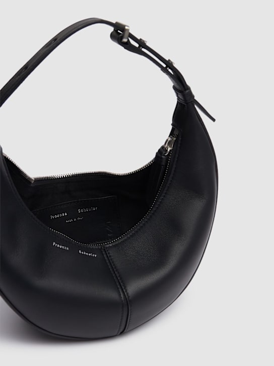 Proenza Schouler: Slide迷你皮革手提包 - 黑色 - women_5 | Luisa Via Roma