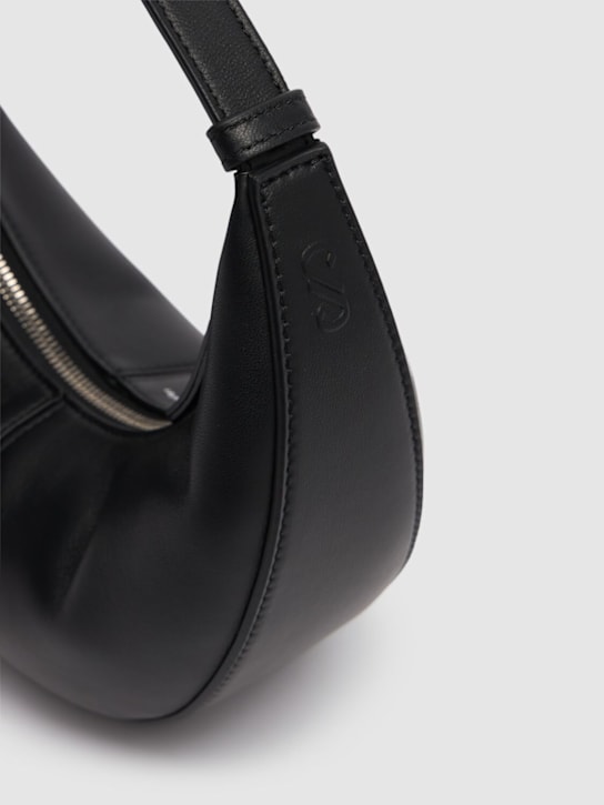 Proenza Schouler: Slide迷你皮革手提包 - 黑色 - women_3 | Luisa Via Roma