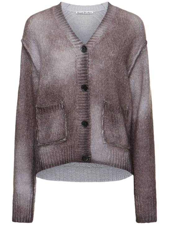 Acne Studios: Kark wool blend cardigan - women_0 | Luisa Via Roma