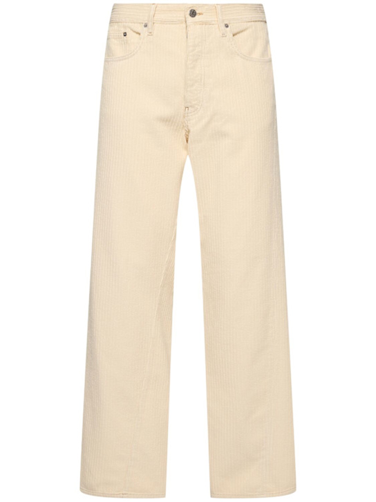 Wide twisted corduroy pants