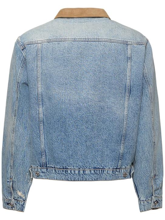 Frame: Vintage denim jacket - Blue Beach Rips - men_3 | Luisa Via Roma
