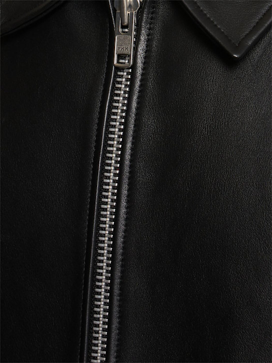 SUNFLOWER: Short leather jacket - men_4 | Luisa Via Roma