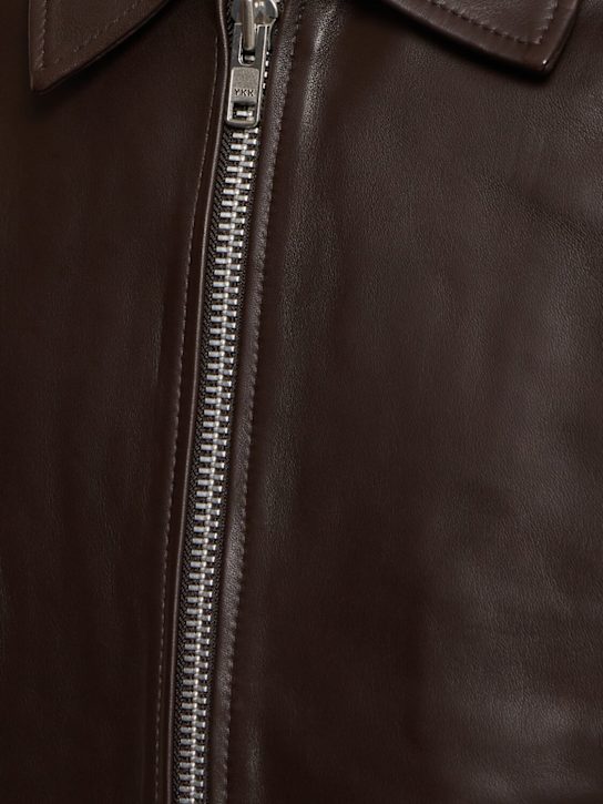 SUNFLOWER: Short leather jacket - men_4 | Luisa Via Roma